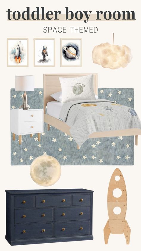 toddler boy room, toddler boy room decor, boy bedroom, toddler bedroom, little boys room, big boy bedrooms, young boys bedroom ideas, vintage boys room, toddler boys room, big boy room, boys room design, boys room, kids shared bedroom, kids bedroom, small kids room, toddler room decor, space themed bedroom, space room for boys, space bedroom boys, boys room design, rocket ship, rocketship, rocket bedroom, toddler boy finds, moon bedroom, moon light, space decor, kids space bedroom, bedroom ideas Rocket Ship Nursery, Rocket Themed Bedroom, Outer Space Boys Room, Vintage Space Nursery, Baby Boy Space Theme Nursery, Space Toddler Room, Space Nursery Theme Boys, Space Room For Boys, Space Bedroom Boys