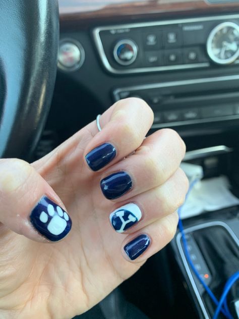 Byu Nails, Byu Graduation, Graduation Nails, Nail Designs, Nails, Beauty, Quick Saves