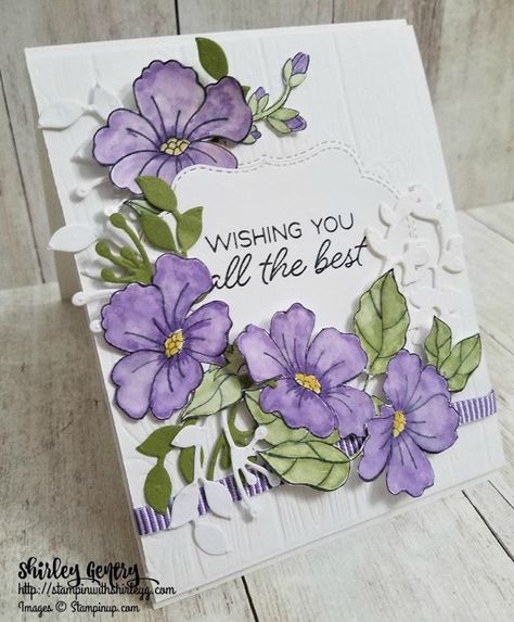 Sixteen Stampin’ Up! Projects by Amy’s Inkin’ Krew Featured Stampers – Stamp With Amy K Card Ideas For Best Friend, Birthday Card Ideas, Purple Cards, Stampin Up Project, Stampin Up Catalog, Stamping Up Cards, Get Well Cards, Kirigami, Card Layout