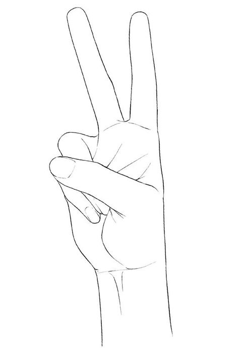 Art For Love, Hand Anatomy, Peace Fingers, Hand Reference, Anime Hair, Silhouette Art, Anime Poses Reference, Drawing Tips, Anime Poses