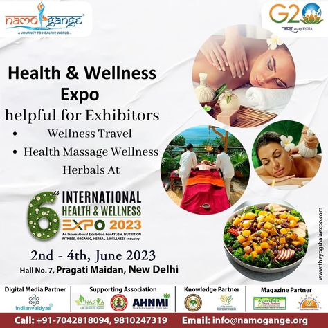 Health Care Expo in Delhi
Natural Health Expo in Delhi
Health and Fitness exhibition
Health and Wellness Events in Delhi Build Brand, Wellness Massage, Wellness Industry, Wellness Travel, Generate Leads, A Healthy Lifestyle, Brand Awareness, Fitness Nutrition, Health Wellness