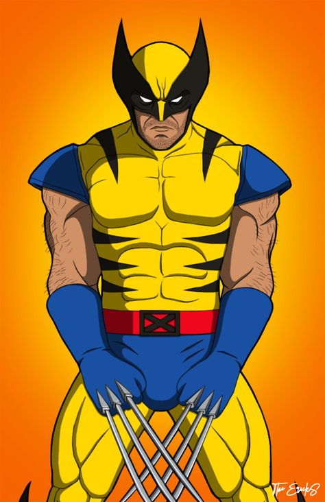 Wolverine Comic Art, Wolverine Costume, Retro Comic Art, Xmen Art, Wolverine Comic, Wolverine Art, Marvel Superheroes Art, Design Comics, Half Body