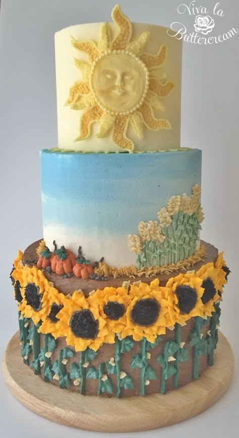 Wwwoww lo más bonitoo que he visto últimamente Harvest Super Torte, Garden Cakes, Gateaux Cake, Fall Cakes, Tiered Cake, Awesome Cakes, Kue Ulang Tahun, Cool Cakes, Gorgeous Cakes