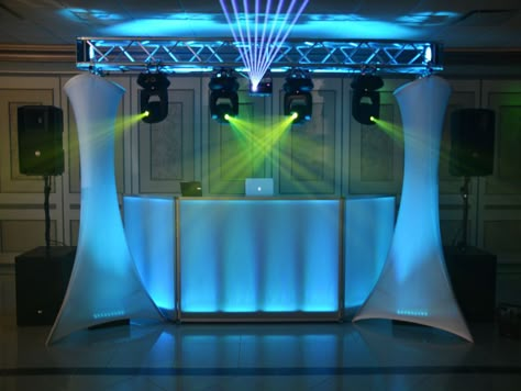 DJ Packages - Hudson Valley Wedding DJ, Photo Booth Rentals, Wedding Photography Wedding Dj Booth, Wedding Dj Setup, Dj Stand, Dj Room, Dj Logo, Outdoor Stage, Dj Photos, Dj Setup, Dj Disco