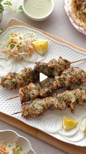 Marium Rizwan on Instagram: "Chicken Malai Tikka Recipe (With and Without Oven)  Do try this delicious, tender and smoky chicken malai tikka! You can easily make it at home-I’ve shared two methods: oven & pan. Perfect for Eid and your next family dinner😋  🌟Ingredients •850g chicken (thighs, cut into tikka-sized pieces) •250g thick yogurt •1/2 cup fresh cream •Juice of 1 lemon •2 tbsp ginger-garlic paste •1 tbsp green chili paste •1 tsp garam masala powder •1 tsp black pepper powder •1 tsp white pepper powder •1/2 tsp cardamom powder •1 tbsp dried fenugreek leaves •1 tsp cumin powder •Salt to taste •3 tbsp oil •Fresh coriander leaves (finely chopped) •Charcoal for smoke •Bamboo skewers  First Marination Combine chicken, lemon juice, ginger-garlic paste, and salt. Refrigerate for 30 minute Chicken Tikka Recipe At Home, Chicken Malai Tikka Recipes, Malai Chicken Recipe, Charcoal Chicken Recipe, Malai Tikka Recipe, Chicken Malai Tikka, Chicken Tikka Recipe, Malai Tikka, Chicken Malai