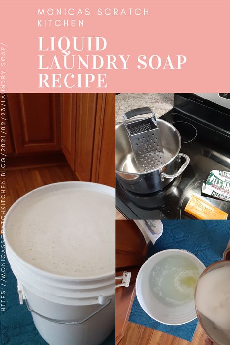 Recipe for 5-gallons of Liquid Laundry Soap made from scratch! Home Made Liquid Laundry Detergent, Laundry Soap Homemade Natural, Liquid Laundry Detergent Homemade 5 Gallon, Diy Laundry Soap Liquid, 5 Gallon Laundry Detergent, Diy Laundry Detergent Liquid 5 Gallon, Home Made Laundry Soap Recipe Powder, How To Melt Soap, Diy Liquid Laundry Soap