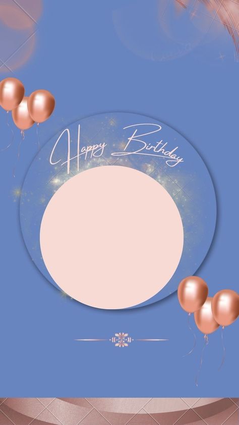 Birthday Round Frame, Happy Birthday Circle Frame, Birthday Circle Frame, Birthday Ig, Happy Birthday Photo Editor, Thanks For Birthday Wishes, Happy Birthday Clip Art, Birthday Background Design, Birthday Clips