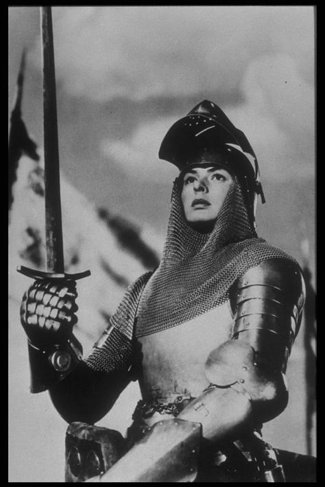 Joan D Arc, Saint Joan Of Arc, Epic Film, Jeanne D'arc, St Joan, Female Armor, Ingrid Bergman, Female Knight, Joan Of Arc