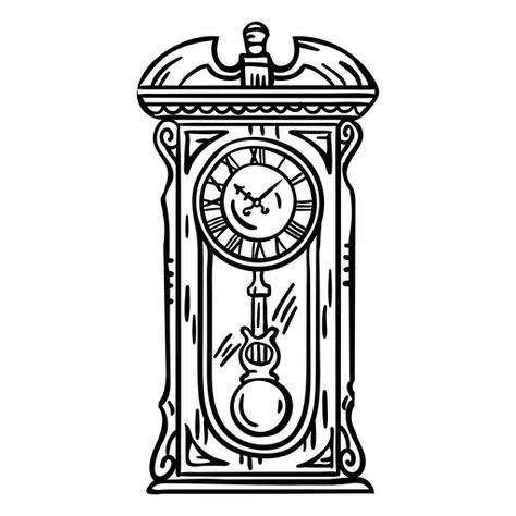 Hand drawn classic pendulum clock stroke #AD , #classic, #drawn, #clock, #stroke, #Hand Pendulum Clock Drawing, Grandfather Clock Drawing, Clock Drawing, Clock Drawings, Pin Ideas, Pendulum Clock, Grandfather Clock, Fantasy Art Landscapes, Art Deco Engagement Ring