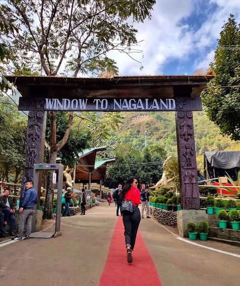 Travel to Nagaland next week with us ❤️ • • • Jakhama Village and Dzukou Valley Date Dzukou Valley Nagaland, Kohima Nagaland, Dzukou Valley, Next Week, Entrance, Places To Visit, India, Travel, Red