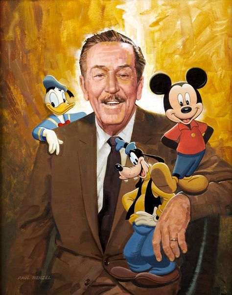 Walter Elias Disney, Walt Disney, Disney Characters, Disney