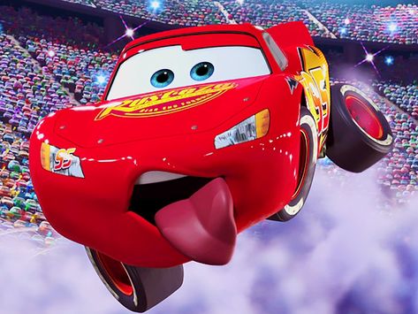 From Pixar’s Cars (2006) Mc Queen Cars, Disney Cars Wallpaper, Flash Mcqueen, Disney Cars Movie, Cars 2006, Cars Characters, Disney Pixar Movies, Car Tattoos, Car Icons