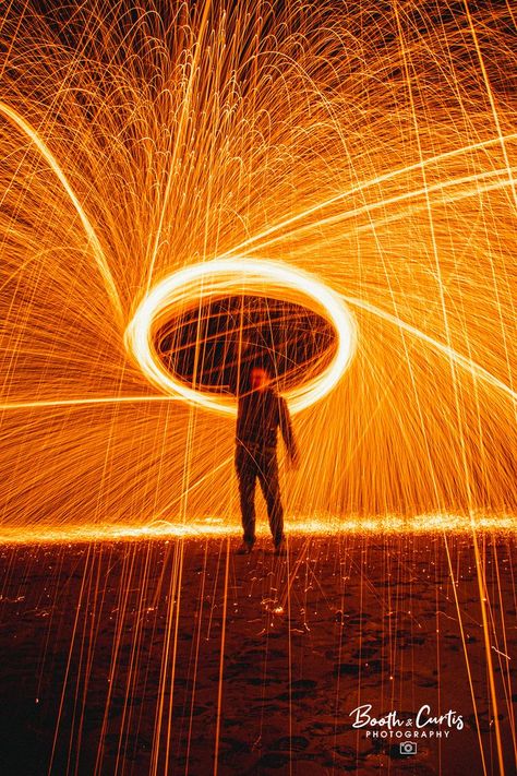 He's not really, this is wire wool set alight with a very slow shutter speed and it looks fantastic! Slow Shutter Speed Photography, Speed Photography, Shutter Speed Photography, Shutter Photography, Slow Shutter Speed, Slow Shutter, Fire Starter, Real Couples, Water Lighting