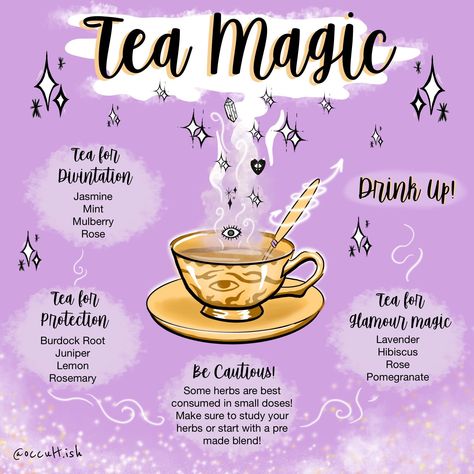 Tea Magic, 1000 Lifehacks, Tarot Significado, Green Witchcraft, Wiccan Magic, Magic Herbs, Under Your Spell, Eclectic Witch, Wiccan Spell Book