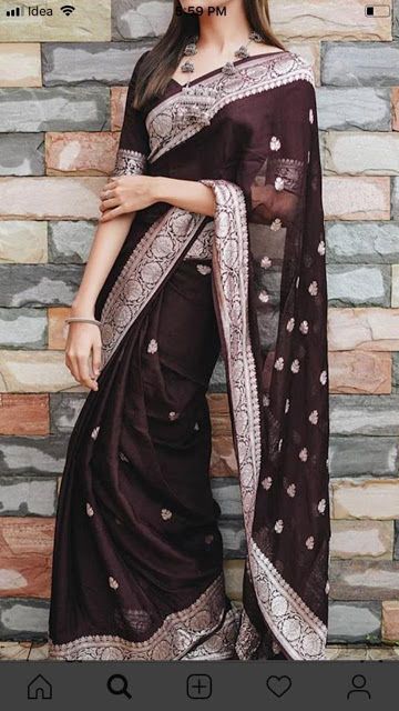 Banaras kadhi georgette sarees | ElegantFahionWear New Fashion Saree, Weaving Fabric, Pure Chiffon Sarees, Saree Designer, Saree Designs Party Wear, Saree Blouse Designs Latest, Pure Chiffon, Designer Saree Blouse Patterns, Party Kleidung