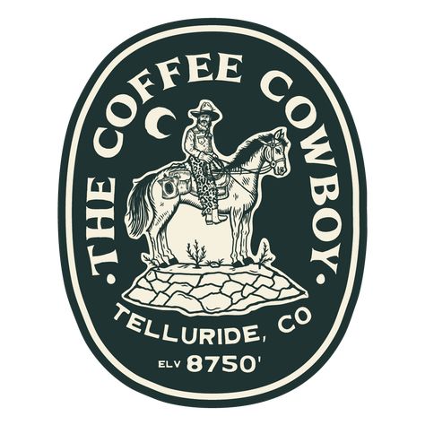 The Coffee Cowboy Cowboy Graphic Design, Colorado Cowboy, Cowboy Cafe, Ranching Life, Cowgirl Sayings, Country Cafe, Ranch Living, Cowgirl Vintage, Coffee Mood