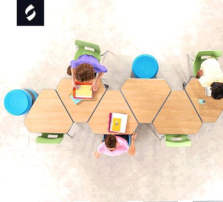 Classroom Arrangement Ideas, Collaborative Space Design, Modular Classroom, Classroom Seating Arrangements Desks, Small Classroom, Collaborative Learning Spaces, Smith System, Classroom Seating Arrangements, Preschool Furniture