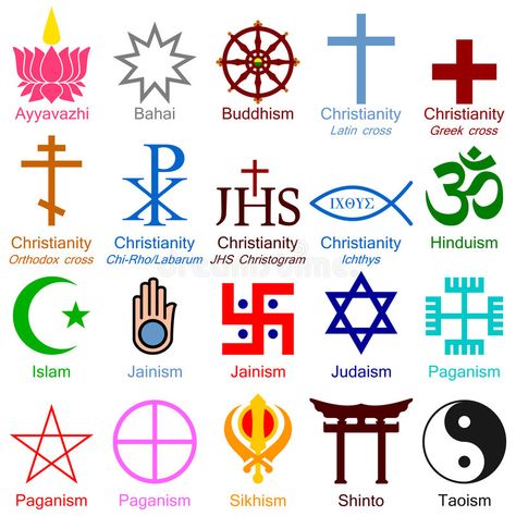 World Religion Colorful Icons. Illustration showing the symbols of the most popu , #Sponsored, #Illustration, #showing, #symbols, #Icons, #World #ad Colorful Icons, Orthodox Cross, Bible School Crafts, Magic Symbols, Everyday Art, Christian Symbols, Religious Symbols, Religious Education, World Religions