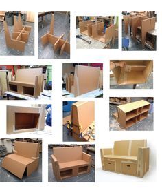 Cardboard Couch Diy, Diy Cardboard Furniture Step By Step, Cardboard Sofa, Cardboard Furniture Design, Cardboard Box Diy, Tattoos Celebrities, Cardboard Fireplace, Elmers Glue, Toilet Paper Art