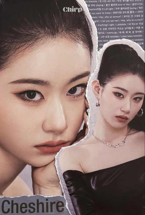 Itzy - Cheshire ver C Itzy Scrapbook, Itzy Chaeryeong Icons, Itzy Poster, Kpop Scrapbook, Itzy Cheshire, Kpop Binder, Cover Binder, Rolling Stone Magazine Cover, Cute Home Screen Wallpaper