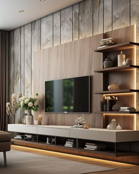 All posts • Instagram Tv Fal, Living Room Wall Designs, Eksterior Modern, Minimalist Living Room Design, Latest Living Room Designs, تصميم للمنزل العصري, Living Room Design Inspiration, Tv Wall Design, Home Design Living Room