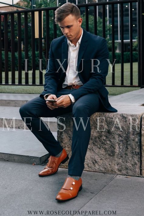 Dress to impress...Explore our full men's collection of shoes, belts, accessories, card holders, and more 🔥 Monk Strap Shoes Men, Raw Sienna, Double Monk Strap Shoes, Tailor Made Suits, Double Monk Strap, Monk Strap Shoes, Bespoke Suit, Wingtip Oxford, Custom Suit