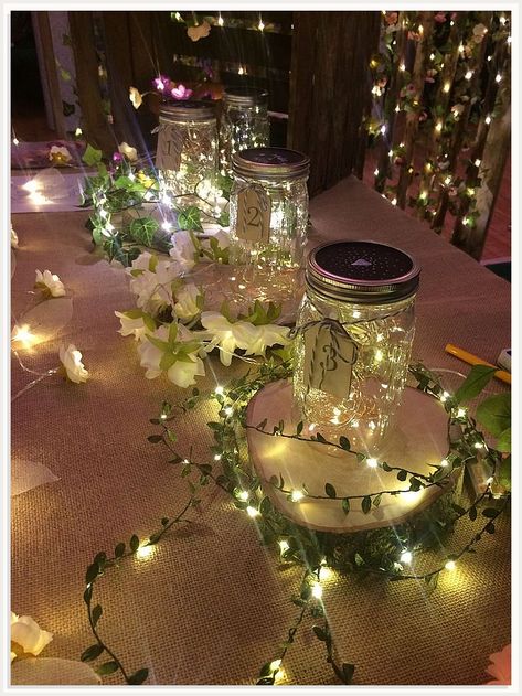 Trust Amazon for the best selection of amazing and affordable table decorations. Enchanted Forest Quinceanera Theme, Green Quinceanera Theme, Enchanted Forest Prom, Enchanted Forest Decorations, Hiasan Perkahwinan, Quince Decor, Enchanted Forest Birthday, Quince Themes, Enchanted Forest Party