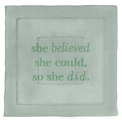 East Urban Home Handwritten Women Empowerment Quote Microfiber Comforter - King Size Size: King Comforter, Color: Green Quote Single, Green Queen, Women Empowerment Quotes, Single Quotes, Reversible Comforter, Academic Motivation, She Believed She Could, Empowerment Quotes, Print Comforter