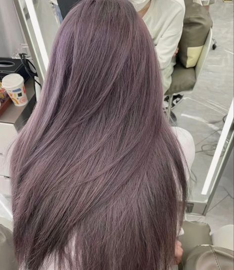 Ashy Lilac Hair, Asian Lavender Hair, Lavender Ash Brown Hair, Dark Ashy Purple Hair, Light Purple Brown Hair, Violet Gray Hair, Lavender Greige Hair, Purple Gray Hair Color, Violet Gray Hair Color