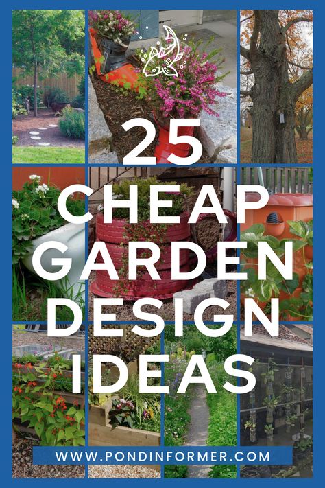 Landscape For Small Spaces, Gardens On A Budget, Front Yard Landscaping On A Budget, Cheap Garden Makeover, Land Art Ideas, Cheap Garden Ideas, Garden Ideas Budget Backyard, Candy Land Christmas Theme, Garden Ideas Diy Cheap