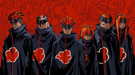 Akatsuki Wallpapers Desktop, Red Wallpaper For Pc, Pain Wallpers Naruto, Naruto Pc Wallpaper, Akatsuki Poster, Akatsuki Wallpapers, Akatsuki Pain, Pain Naruto, Genos Wallpaper