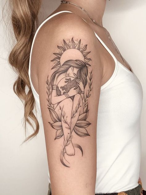 Mother Earth Tattoo, Earth Tattoo, Dream Tattoos, Get A Tattoo, Dreamcatcher Tattoo, Mother Earth, Tatting, Body Art, Eye Makeup