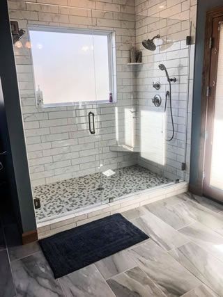 Large Bathtub, Master Bath Shower, Full Bathroom Remodel, Window In Shower, Shower Designs, Bathroom Remodel Pictures, Bathroom Redesign, Master Bath Remodel, Bathroom Remodel Designs