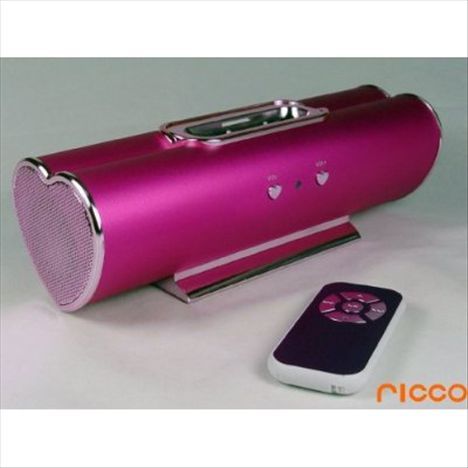 Pink Aluminum Heart shaped iPod Speaker Dock Ihome Speaker, Ipod Speaker, Weird Gadgets, Ipod Dock, Physical Media, Shower Speaker, Outdoor Speakers, 90s Childhood, Disney Nails