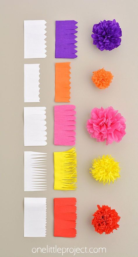 Crepe Paper Flowers Diy, Hadiah Diy, Kraf Kertas, Party Streamers, Kraf Diy, Paper Flower Crafts, Crepe Paper Flowers, Diy Crafts Paper Flowers, Paper Flowers Craft