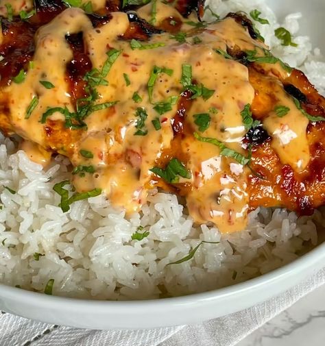 Bang Bang air fryer chicken — Samsung Food Essen, Uni Recipes, 2024 Meals, Hearty Food, Bang Bang Sauce, Protein Ideas, Bang Bang Chicken, Chicken Tonight, Weekly Dinner