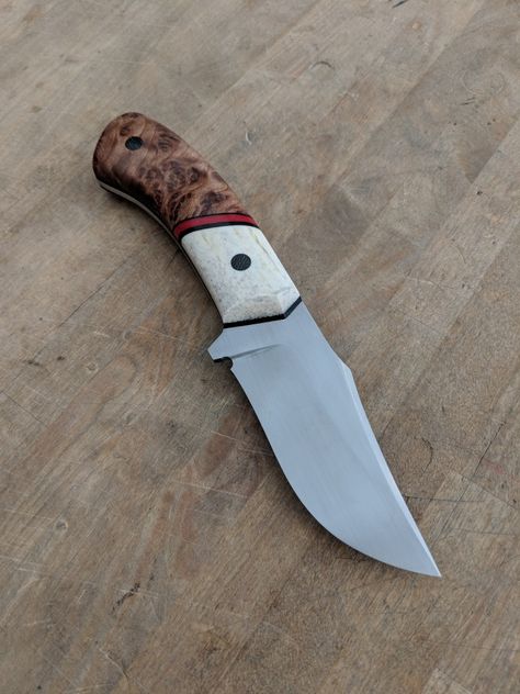 1095 Steel, Redwood Burl, Hunting Knife, Blacksmithing, Pocket Knife, Hunting