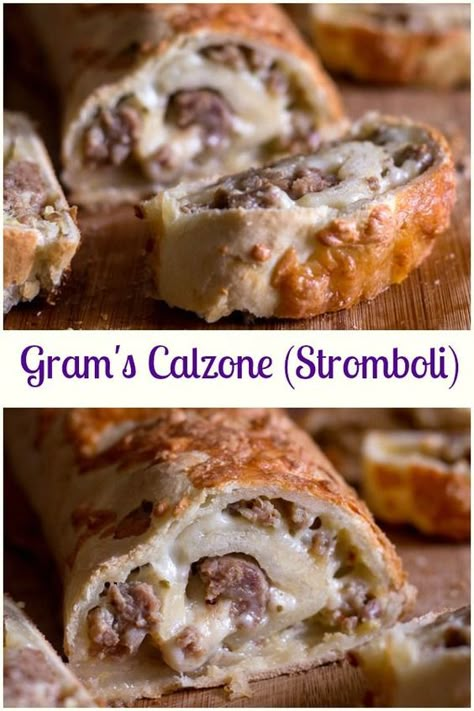 Stromboli Italian, Cheese Calzone, Stromboli Recipe Easy, Homemade Stromboli, Best Pizza Dough Recipe, White Pizza Recipes, Stromboli Recipe, Calzone Recipe, Pizza Stromboli