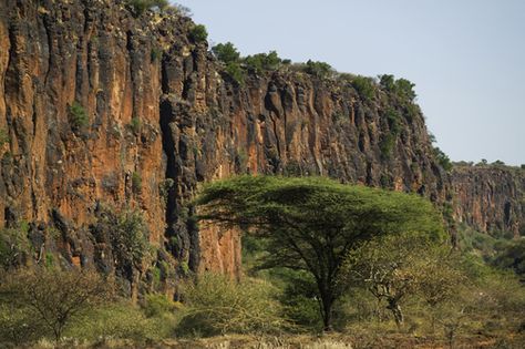 Lake Baringo cliffs near lake Baringo, Kenya Rift Valley, Tanzania, Kenya, Lake, Collage, Pins