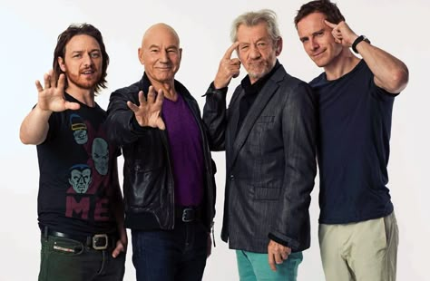 There are no words. Xman Marvel, Ian Mckellen, Patrick Stewart, Days Of Future Past, Uncanny X-men, James Mcavoy, Star Lord, X Man, Michael Fassbender