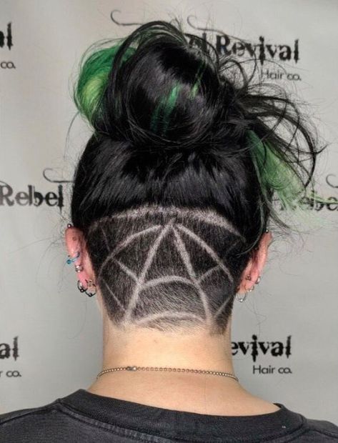 Hair Tattoo Designs, Undercut Hair Designs, Undercut Hair, Undercut Hairstyles Women, Undercut Designs, Undercut Long Hair, Shaved Hair Designs, Hair Tattoo, Shaved Undercut