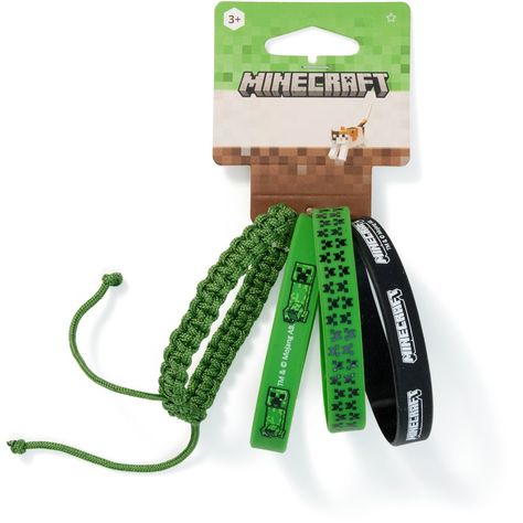 Add some Minecraft fun to their accessories collection with the Minecraft Bracelets 4 Pack. Featuring a variety of designs and prints, the bracelets are the perfect addition to their outfits. Minecraft Bracelet, Scene Kid Art, Minecraft Merchandise, Hellboy Tattoo, Diy Kandi Bracelets, Kids Bracelets, Scene Emo, Next Clothes, Accessories Collection