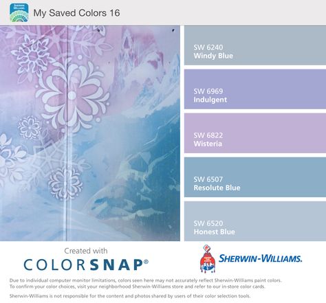 Frozen color palette Frozen Color Scheme, Frozen Bedroom Paint Colors, Frozen Bathroom, Frozen Room Decor Ideas, Frozen Kids Room Girl Bedrooms, Diy Frozen Room Decor, Frozen Theme Bedroom Ideas, Frozen Bathroom Ideas, Frozen Theme Nursery