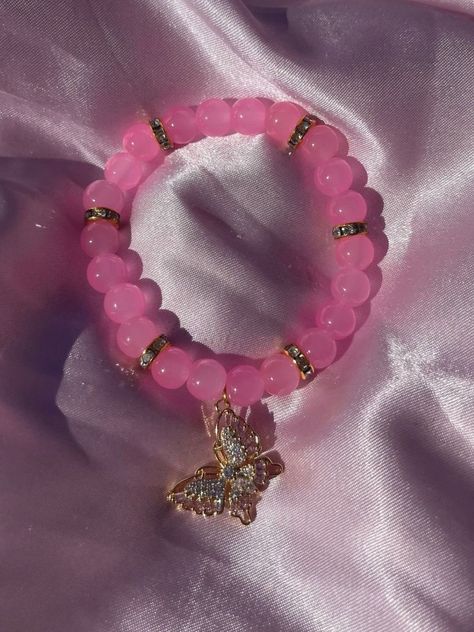 Beaded Body Jewelry Diy, Glass Bead Bracelet Ideas Aesthetic, Body Jewelry Diy, Bracelet Business, Girly Bracelets, Colorful Bead Bracelets, Crystal Bead Jewelry, Bracelet Inspo, Pretty Jewelry Necklaces