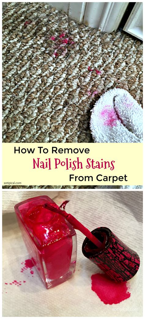 How To Remove Nail Polish Stains From Carpet - So TIPical Me Remove Nail Polish, Nail Polish Stain, Dry Carpet Cleaning, Carpet Cleaning Business, Deep Carpet Cleaning, Diy Carpet Cleaner, Carpet Cleaning Solution, Carpet Cleaning Machines, Nail Polish Organizer