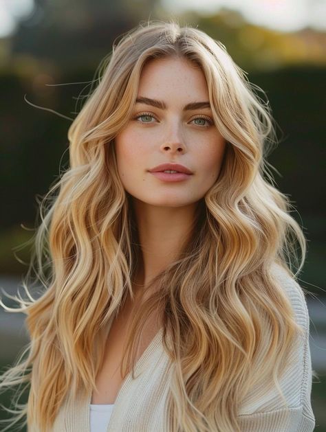 Best Long Wavy Hairstyles: Elegant, Bohemian, and Glamorous Waves Wavy Hair Down, Long Wavy Hairstyles, Long Trim, Bridal Waves, Romantic Waves, Hairstyles Elegant, Beachy Waves Hair, Different Types Of Curls, Long Hair Waves