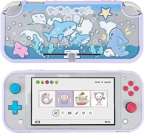 Nintendo Switch Lite Skin, Switch Lite Skin, Shark Games, Nintendo Switch Case, Daily Bumps, Shark Plush, Cat Pad, Nintendo Switch Lite, Nintendo Switch Accessories