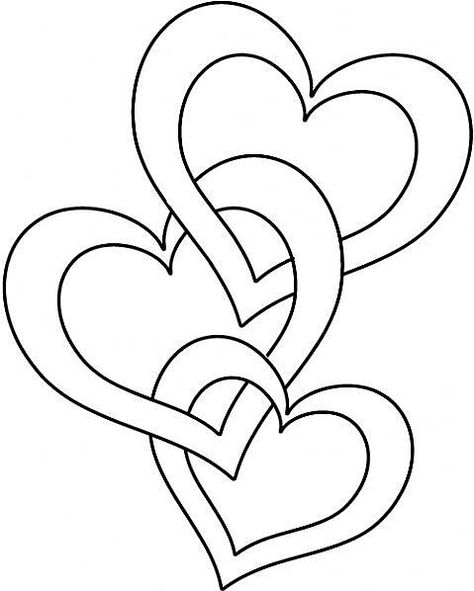 Hearts Corner Designs Drawing Simple, Fruit Coloring, Valentine Coloring Pages, Heart Coloring Pages, Valentine Coloring, Stencil Patterns, 자수 디자인, Applique Patterns, Kirigami