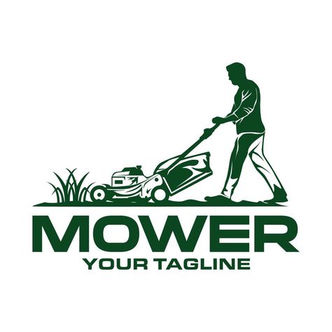 Gardening Logo, Lawn Care Logo, Best Lawn Mower, Riding Lawn Mowers, Arte Cyberpunk, Care Logo, Design Vector, Lawn Care, Lawn Mower