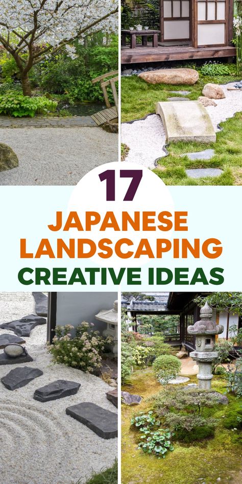 Create a peaceful outdoor sanctuary inspired by Japanese landscaping. Embrace the tranquility of Zen retreats with serene rock gardens, water features, and abundant greenery. Foster a harmonious atmosphere that encourages relaxation and mindfulness. Let the essence of Japanese design instill peace and balance in your backyard haven. Japan Garden Design, Japanese Landscaping, Japanese Courtyard Garden, Japanese Courtyard, Fall Landscaping, Small Japanese Garden, Backyard Sanctuary, Relaxing Environment, Japanese Zen Garden